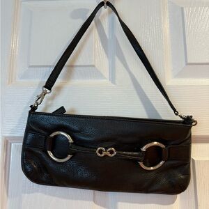 Black Leather Shoulder Bag
